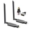 Tendak Wireless HDMI Transmitter and Receiver 164ft/50m, 4K Decode 1080P Output, 2.4/5.8G Plug & Play Wireless HDMI Extender for Streaming Video and Audio to Monitor, for Laptop/TV Box/PC view 1