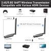 Tendak Wireless HDMI Transmitter and Receiver 164ft/50m, 4K Decode 1080P Output, 2.4/5.8G Plug & Play Wireless HDMI Extender for Streaming Video and Audio to Monitor, for Laptop/TV Box/PC view 3