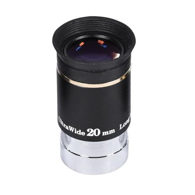 1.25" 66 Degree Ultra Wide Angle 6mm 9mm 15m 20mm for Astronomical Telescope Monocular Eyepiece(20mm)