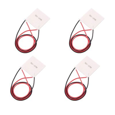 hiBCTR 4-Pack TEC1-12706 Peltier Cooling Plate, 12V 6A, 40x40mm