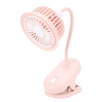 BTSEURY Desk Fan, Pink Small Clip On Fan, Stylish and Simple USB Rechargeable Miniature Desk Fan for Home