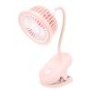 BTSEURY Desk Fan, Pink Small Clip On Fan, Stylish and Simple USB Rechargeable Miniature Desk Fan for Home view 1