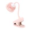 BTSEURY Desk Fan, Pink Small Clip On Fan, Stylish and Simple USB Rechargeable Miniature Desk Fan for Home view 4