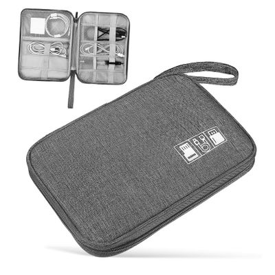 ARTIBETTER 2pcs Travel Organizers Cord Storage Case Data Cable Pouches Portable Cable Storage Bag for Digital Accessories Travel Earphone Bag Digital Accessories Organizer