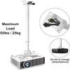2-Be-Best Upgraded Projector Ceiling Mount 31-59 / 78-150CM Strong Extending Drop Ceiling Projector Mount Adjustable Long Projectors Mounts for Home Office Factory White view 3