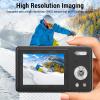 LICAEVEY 4K Digital Camera, 50MP 16x Digital Zoom Compact Video Camera, 800mAh Rechargeable Vlogging Video Camera with Fill Light, 2.4in HD Screen, for Beginners Xmas Gift (No Memory view 2