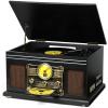 FEKTIK Bluetooth Record Player 10 in 1,FEKTIK 3-Speed Turntable for Vinyl with Speakers, LP to MP3 Converter, CD, Cassette Player, FM Radio, Wireless Streaming | Black