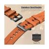22mm 26mm Quick Fit Strap For Garmin Fenix 8/7/6/5 quick release leather strap for fenix7x/6x/Epix Pro replace leather strap Accessories(Brown,26mm Fenix 8 51mm) view 3
