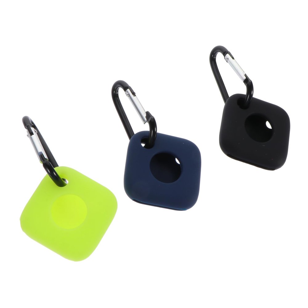 DOITOOL 3pcs Silicone Protective Case for Tile Mate Lightweight Simple Design Cover for Keys Bags and Collars Compatible Tracker Accessories