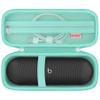 BOVKE Carrying Case for Beats Pill - Portable Bluetooth Speaker, New Beats Pill Wireless Speaker Travel Holder Bag with Extra Mesh Pocket for Charging Cables, Accessories, Green view 1