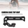 Camera Top Handle with Locating Mount Cold Shoe, Video Stabilizing Rig Handle Grip with 1/4 3/8in Thread Hole, Camera Cage Top Handle for Mirrorless Camera view 2