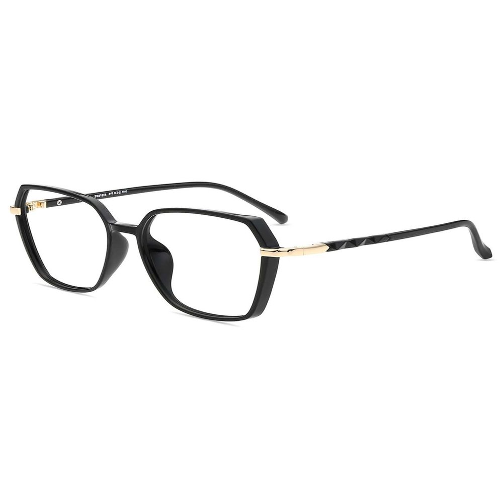 Firmoo Oversized Blue Light Blocking Glasses for Women/Men, Anti UV Ray Computer Gaming Glasses Black