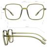 Firmoo Blue Light Blocking Glasses for Women Men, Green Oversized Square Frame Computer Screen Gaming Anti-Eyestrain & UV Glare Glasses view 4