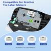 6mm 0.23 Laminated Clear Label Tape Tz-111 TZ Tape Compatible for Brother P-Touch Tze-111 1/4" Tze Label Refills Work for Ptouch Label Maker PT-D220 PT-D210 PT-H110 PT-D400, Black on Clear, 4-Pack view 3