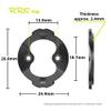 Bicycle Computer Base Repair Part Suitable for Garmin 540/840 Urltra-Light Bicycle Computer Base Plastic Repair Parts (Aluminium Alloy) view 3