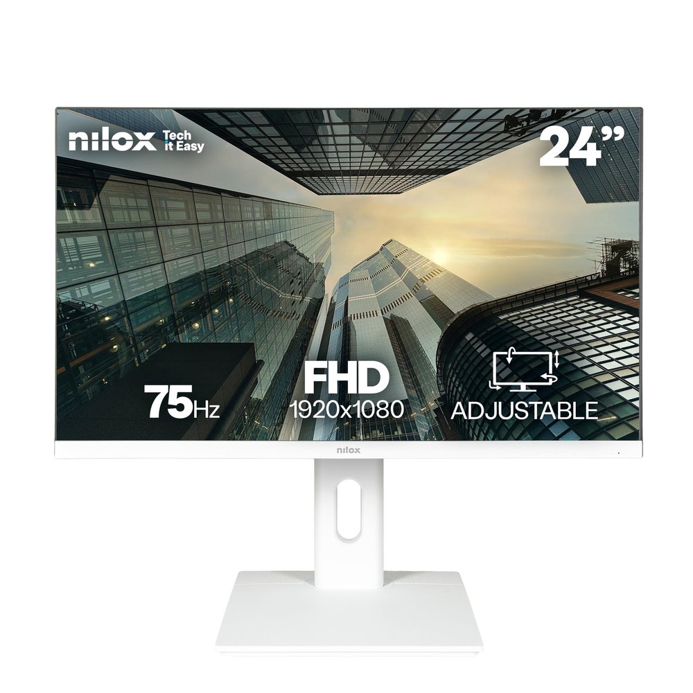 NILOX NXM24REGWEB01W 23.8" LED IPS FullHD 75Hz Altavoces Altura Adjustable Webcam