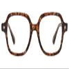 Firmoo Blue Light Blocking Glasses Flower Decor Square Frames Computure Gaming/TV/Phones Glasses for Women view 2