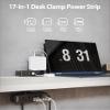 10 Ft Desk Clamp Power Strip (1700 Joules), Recessed Power Strip with 6 Outlets 5 USB Ports (3 USB C) view 2