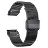 BKUANE 22mm 26mm QuickFit Milanese Metal Strap For Garmin EPIX GEN2 Fenix7 7X Solar/6X 6XPro 5XPlus Forerunner 955 Enduro 2 Watchband(Black,For EPIX GEN 2) view 1