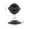 Element Tweeter DIY Tweeter 2 Pieces Tweeter 12 Ohm 5W Car Speaker Driver Hi-Fi Music for Audio System Speakers view 4