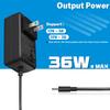 12V AC Wall Charger Adapter for Gateway Laptop GWTN156-11 GWTN156-11bk GWTN141-1bk GWTN141-5 GWTN133-1 GWTN116-1 GWTN116-1bl GWTN116-3bk GWNC21524 GWTC116-1bl GWTC116-2bk EVOO Power Supply view 2