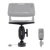 HITORHIKE Universal Fish Finder Mount for Kayak-with Transducer Arm Options,Ball Base,Dual Plates, Fits 9" Electronics,Compatible with Garmin/Lowrance/Humminbird(Basic Mount Set) view 1