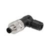 ZBLZGP M8 3 Pin Waterproof Male Connector Quick Installation Cable Gland Screw Lock IP67 Protection Male Elbow Screw Crimp M8 Connector 1Pack view 1