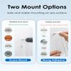 Haohaio Laptop Wall Mount Holder, Space-Saving Under Desk Laptop Mount with Cable Slots, Supports 1.26" Thick Devices, Compatible with iPad/MacBooks/Surface (Clear) view 3