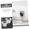 Cabilock USB Panel Mount Coupler Flush Mount USB for Desktop and Laptop D-Type Adapter and Material view 2