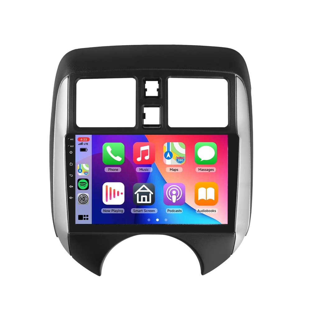 2G+64G for Nissan Versa Note 2014-2018 with Large Screen Android 13 Car Stereo with Wireless Carplay Android Auto, 9 Inch Touch Screen Stereo GPS/WiFi/Bluetooth/FM/SWC/Canbus+ Backup Camera