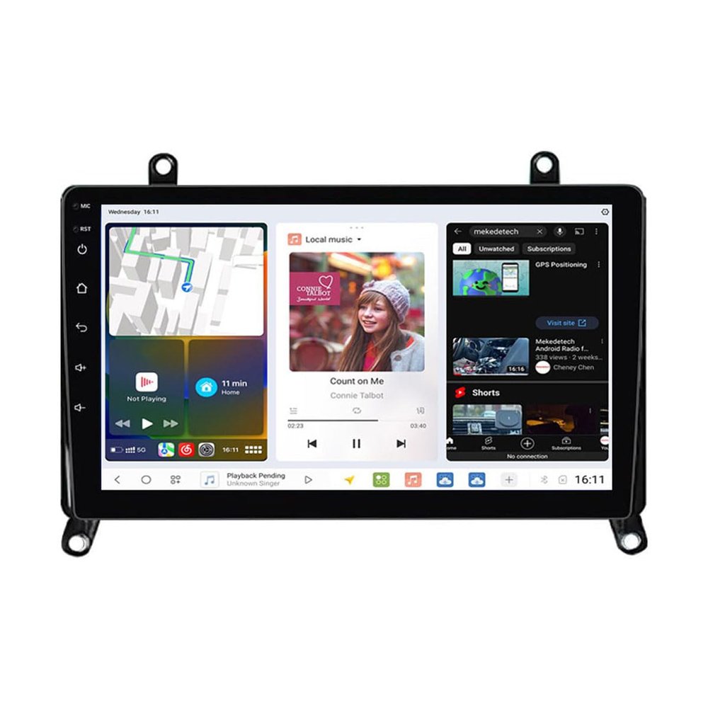 DUDUAUTO DUDU7 Touch Screen Radio for 2019-2022 Toyota Hiace H300 VI 6 GranAce I Stereo with Carplay & Android Auto 9.5 Inches 2000x1200 2K QLED Head Unit with Bluetooth GPS DSP AM/FM 12G RAM+256G ROM