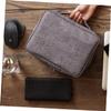 Yardenfun Polyester Data Cable Storage Bag Flash Drive Case for Electronics Organize Cables Accessories Scratch-resistant Travel Pouch Grey view 3
