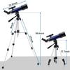 Lsrwhnyy Telescope Astronomy 70/400 Telescope Telescope for Kids Beginner Amateur Astronomers with Smartphone Adapter Tripod Bag Barlow and Moon Filter Telescopes,Birtay Gift view 2