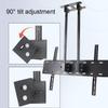 Ceiling TV Mount, Height Adjustable Tilt Double TV Pole Bracket, Fits Most 60-100inch LCD LED Plasma Flat Panel Screen Display TV Mount (3m) view 4