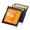 512GB UHS-II SD Card V60 Memory Cards for Professional Camera 4K/6K Video - 300MB/s Read, 200MB/s Write, Shockproof & Waterproof High-Speed Storage, U3 Class 10 Compatible with Canon (EF8) view 1