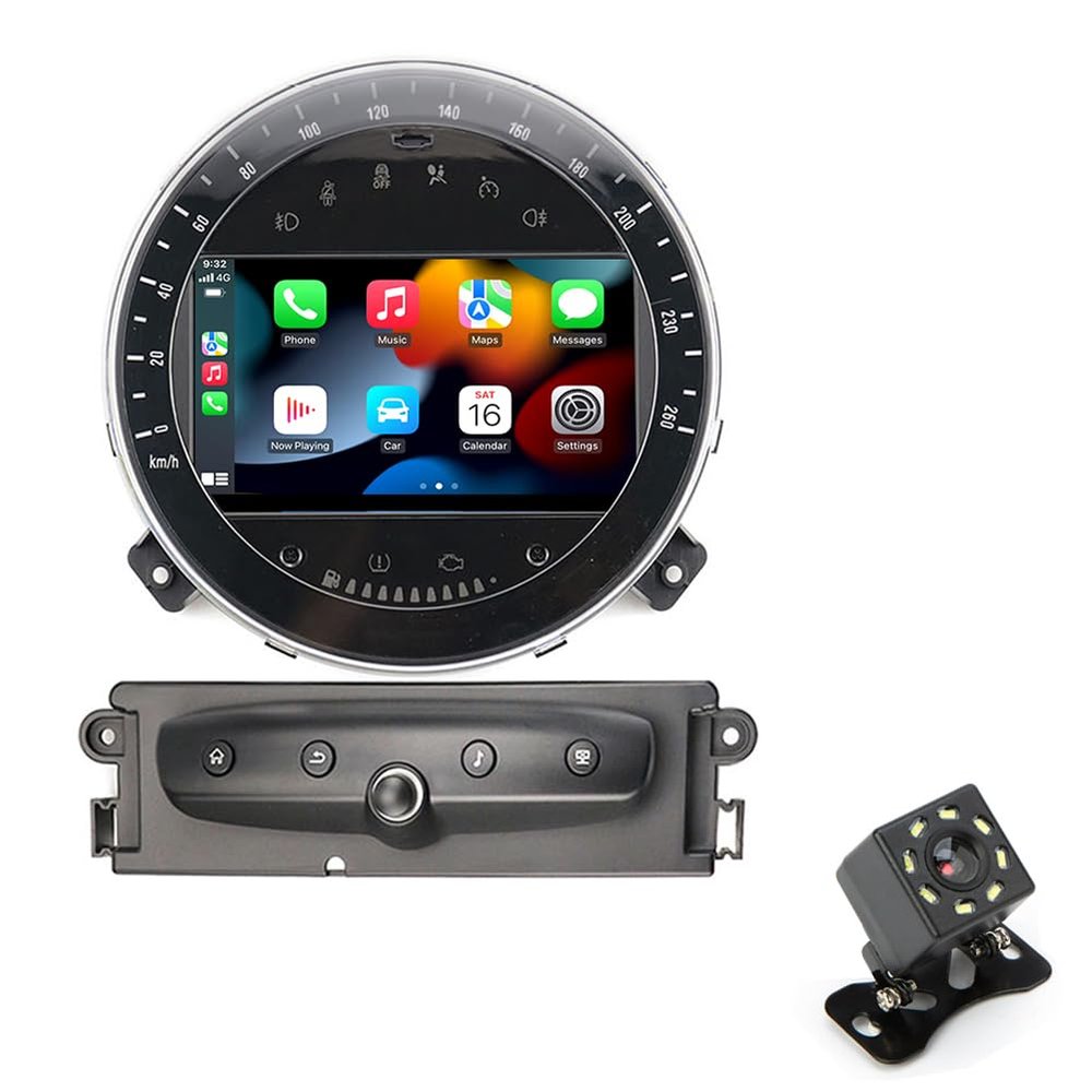 Car Stereo Display for Mini Cooper R60 2015 2016 Android 7-inch Digital Touchscreen GPS Navigation with CarPlay &Android Auto WiFi BT FM/AM Backup Camera