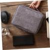 Angoily Polyester Data Cable Storage Bag Tech Bag Organizer for Travel Cable Carrying Case Electronics Accessories Organizer (grey) view 4