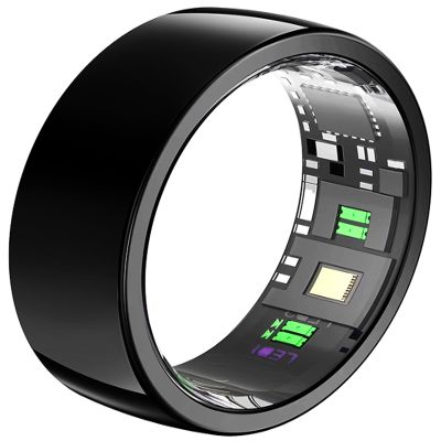 CNBRO Smart Ring Fitness Tracker Heart Rate Monitor Sleep Tracker Fitness Rings Pedometer Calories Step Counter Sport Waterproof Health Smart Rings for Women Men