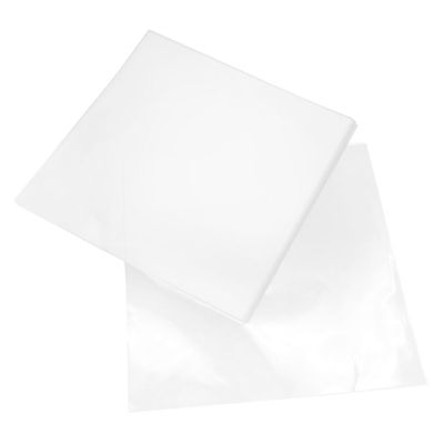 AUTSUPPL 50pcs Self-Adhesive Vinyl Record Sleeves Outer Protectors for Album for Record Storage and Collection Keeps Vinyl from Scratches and Scuff Marks