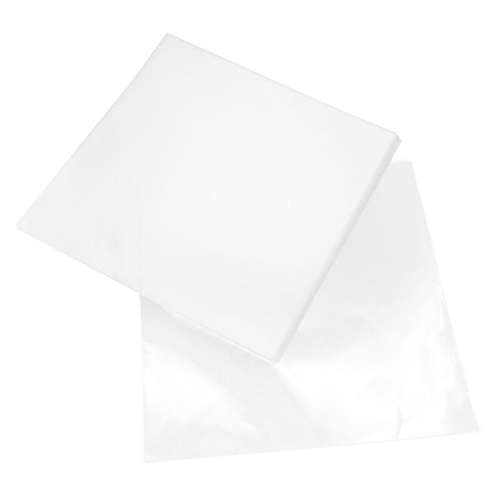 AUTSUPPL 50pcs Self-Adhesive Vinyl Record Sleeves Outer Protectors for Album for Record Storage and Collection Keeps Vinyl from Scratches and Scuff Marks