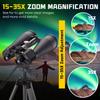 15-35x80 Astronomy Binoculars for Adults, High Powered 35x Zoom HD for Stargazing & Bird Watching, Waterproof Binocular with Tripod Adapter, Ideal Essentials for Cruise Ship, Travel, Camping, Hunting view 3