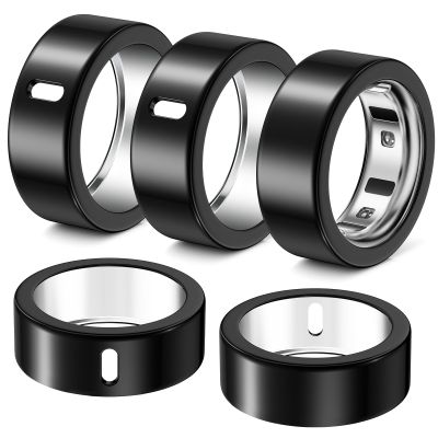 Hexasider 5 Pack Ring Cover Compatible with Oura Ring Gen 4/Oura Ring Gen 3 Horizon/Heritage, Abrasion-Resistant TPU Case for Oura Ring Protector Accessories for Oura Size 12