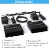 L6AS0F7 300M HDMI KVM IP Extender 1080P 60Hz KVM Over IP Support Network Switch up to 300M Cat5e/6 to HDMI Receiver Keyboard Mouse(with US Plug) view 2