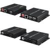 L6AS0F7 300M HDMI KVM IP Extender 1080P 60Hz KVM Over IP Support Network Switch up to 300M Cat5e/6 to HDMI Receiver Keyboard Mouse(with US Plug) view 3