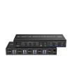 Y0S3QZ1 4 Port HDMI USB 3.0 KVM Switch 4X2 Dual Monitor 4K@60Hz Extended Display DP KVM Switch 4 in 2 Out for 4 PC Share Keyboard Mouse(TA402-HD,UK Power Adapter) view 1