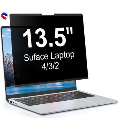 LUSA DESIGN Magnetic Privacy Screen for 13.5 Inch Microsoft Surface Laptop 4/3/2, Removable Anti Glare Surface Laptop 13.5 Screen Protector, Blue Light Filter, Anti Spy Easy Install