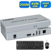 Y0S3QZ1 200M IP HDMI KVM Extender Over Rj45 Ethernet Cat5e/6 Cable 1080P HDMI USB Extender via Network Switch Support USB Mouse Keyboard(with EU Plug) view 2