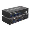 Y0S3QZ1 HDMI 2.0 KVM Switch 2X2 HDMI DisplayPort Switcher USB 3.0 Extended Display 4K 60HZ Dual Monitor 2 in 2 Out for Computer(HDMI DP 2X2,USA Power) view 3