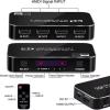 4K HDMI Switch 2.0 Support RGB 444 HDR HDMI Switch 4K 60Hz HDMI 2.0 Switch Remote IR UHD 4 Port HDMI Switch Switcher(US Power Plug) view 4