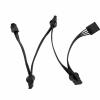 TOPFROP Host Case Mainboard 6Pin to 4 Port 4Pin Power Cable Adapter Splitter Easy Installation for Desktop Servers Maintenance view 1